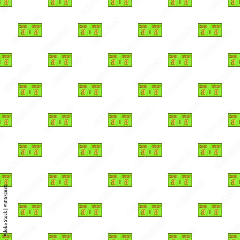 Poster scoreboard pattern. cartoon illustration of scoreboard vector pattern for web