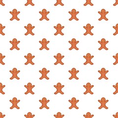 Christmas cookie pattern. Cartoon illustration of christmas cookie vector pattern for web