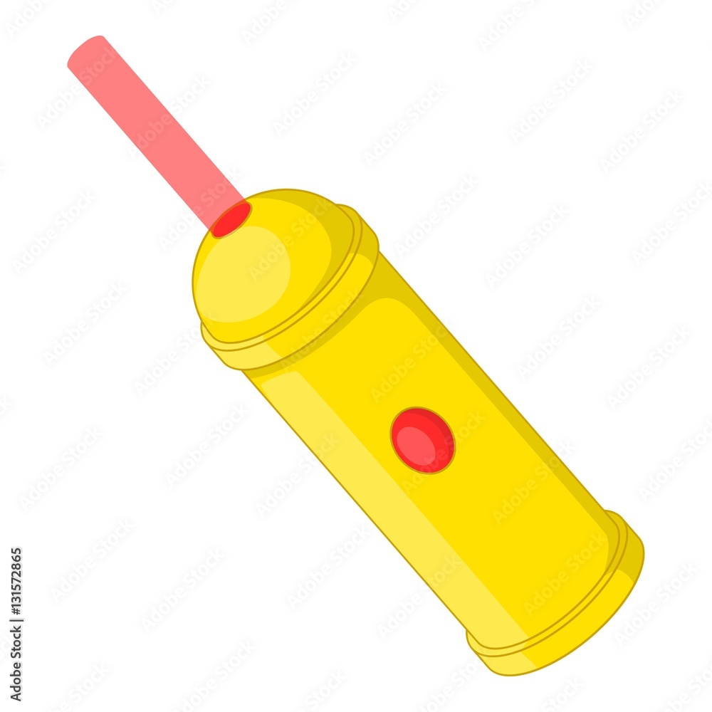 Poster laser pointer icon. cartoon illustration of laser pointer vector icon for web design
