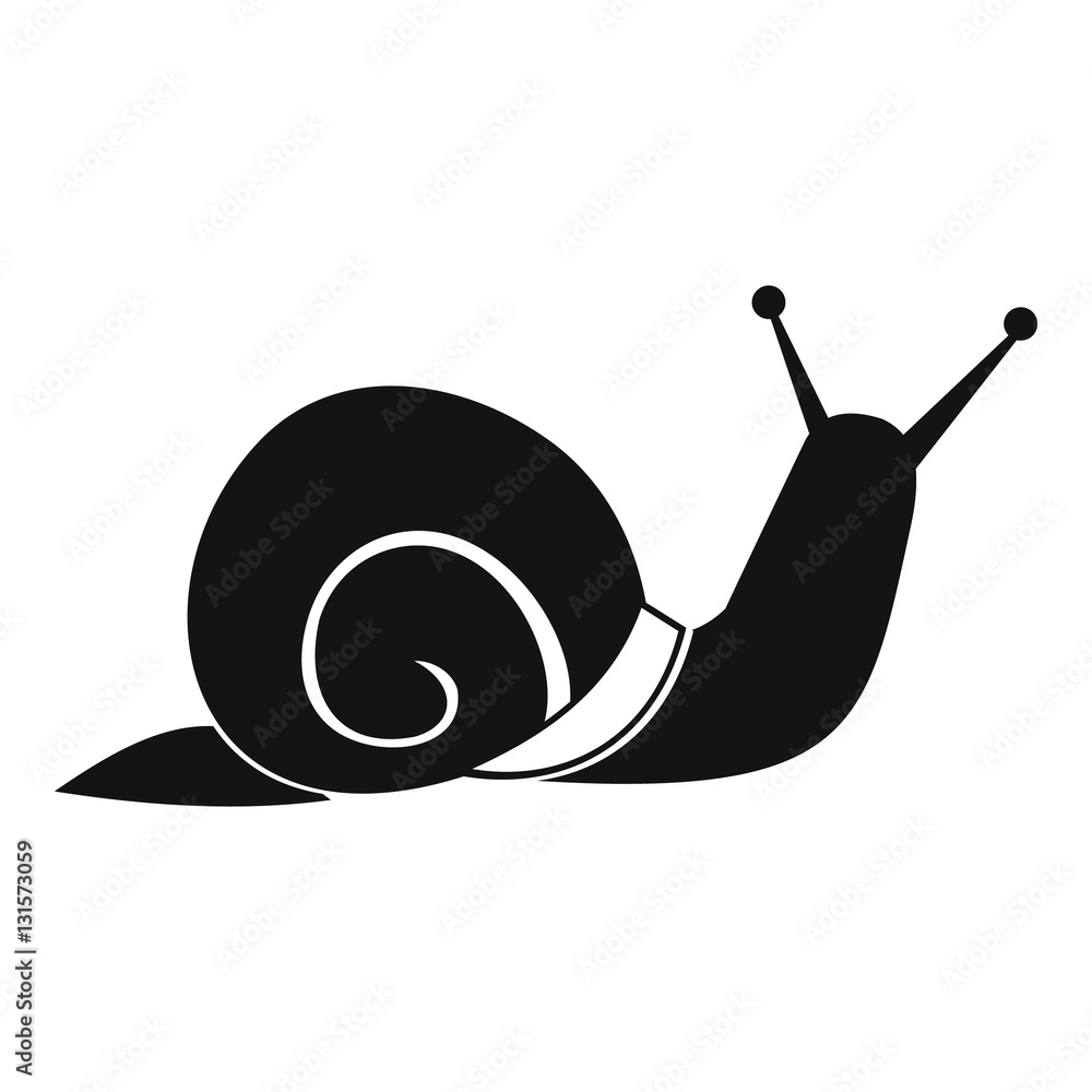 Poster snail icon. simple illustration of snail vector icon for web