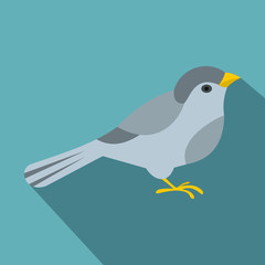 Bird icon. Flat illustration of bird vector icon for web