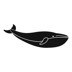 Whale icon. Simple illustration of whale vector icon for web