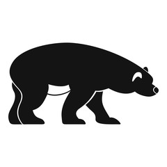 Bear icon. Simple illustration of bear vector icon for web