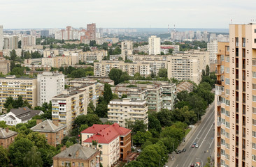 Fototapeta premium City landscape and buildings