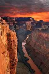 Fototapeten Grand Canyon, Arizona. Der Grand Canyon ist ein steiler Canyon, der vom Colorado River im Bundesstaat Arizona geformt wurde. © Alexey Suloev