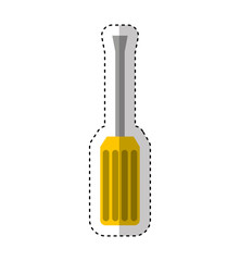 screwdriver tool isolated icon vector illustration design