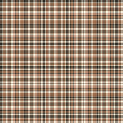 Checkered fabric tartan textile. Vector seamless pattern.