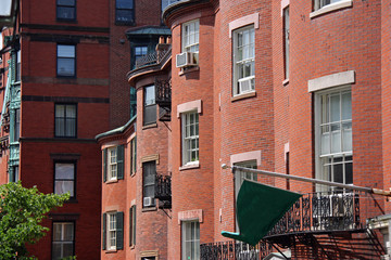 Naklejka premium Maisons victoriennes à Boston, USA