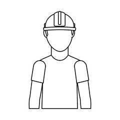 electrical technician avatar character vector illustration design