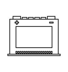 battery car isolated icon vector illustration design