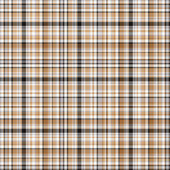 Checkered fabric tartan textile. Vector vintage seamless pattern.