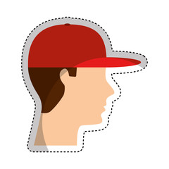 courier man avatar worker vector illustration design