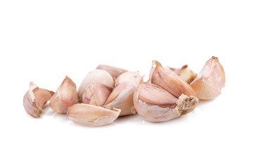 garlic isolated on white background.