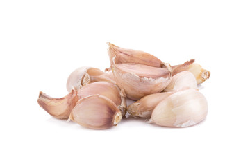 garlic isolated on white background.