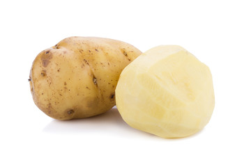 Potato isolated on white background.