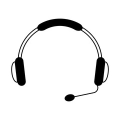 headset call center device vector illustration design