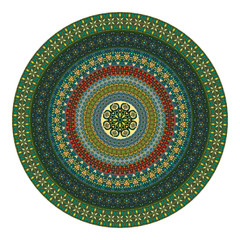 Flower mandala. Vintage decorative elements.