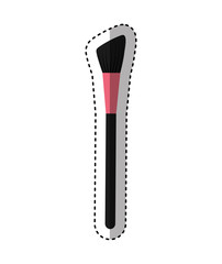 make-up brush isolated icon vector illustration design