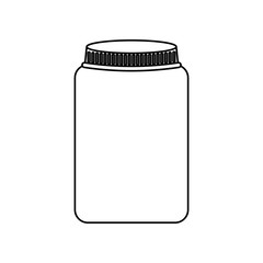 mason jar isolated icon vector illustration design