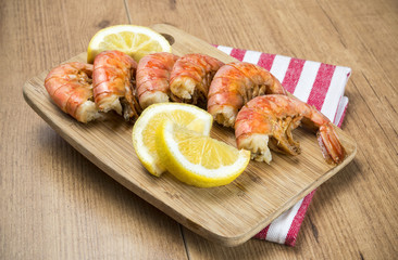 Langostinos a la plancha
