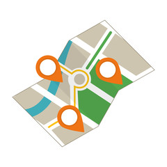 City location map icon vector illustration graphic design