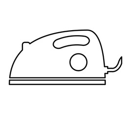 iron cloths appliances icon vector illustration design