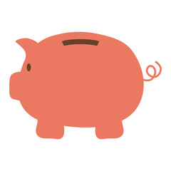 Piggy money savings icon vector illustration graphic design