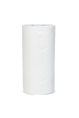 Paper towel roll, isolated on white