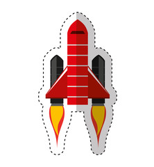 rocket start-up isolated icon vector illustration design