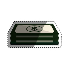 Money billets cash icon vector illustration graphic design