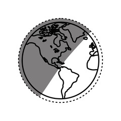 Isolated world earth icon vector illustration graphic design