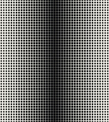 Abstract geometric black and white gradient square halftone pattern