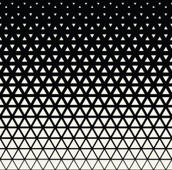 Fototapeta premium Abstract geometric black and white graphic design triangle halftone pattern