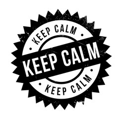 Obraz premium Keep calm stamp. Grunge design with dust scratches. Effects can be easily removed for a clean, crisp look. Color is easily changed.