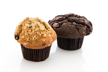 muffins on white  background
