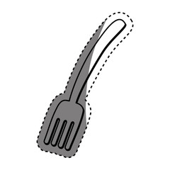 Fork cutlery utensil icon vector illustration graphic design