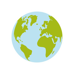 Isolated world earth icon vector illustration graphic design