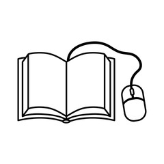 Ebook online education icon vector illustration graphic design