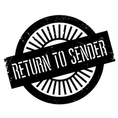 Return to sender stamp. Grunge design with dust scratches. Effects can be easily removed for a clean, crisp look. Color is easily changed.