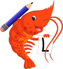 Cute lobster cartoon

