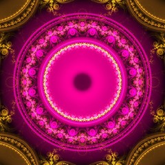 abstract bright multicolored fractal computer generated image