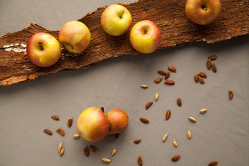 Healthy fresh just squeezed apple juice.