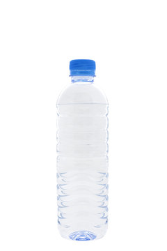water bottle on white background