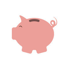 Piggy money savings icon vector illustration graphic design