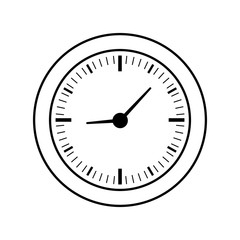 Time clock symbol icon vector illustration graphic design