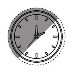 Time clock concept icon vector illustration graphic design