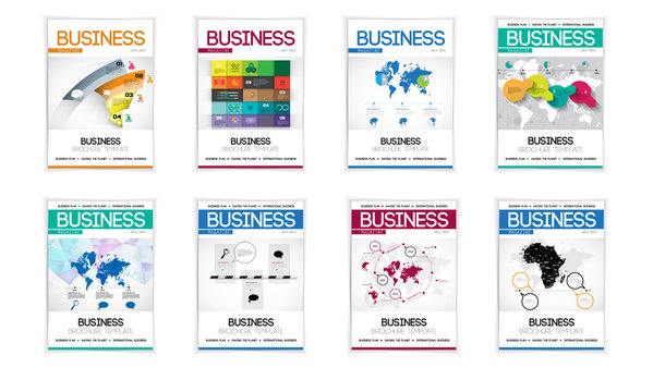 Modern abstract brochure, vector