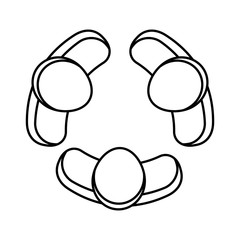 People abstract pictogram icon vector illustration graphic design