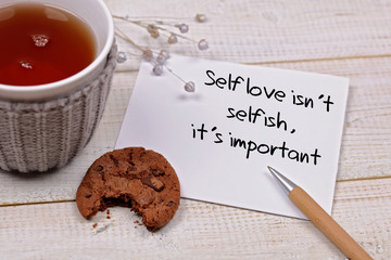 Inspiration motivation quote Self love is not selfish it is very important. Happiness, Life , Grow,...