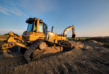 bulldozer en action